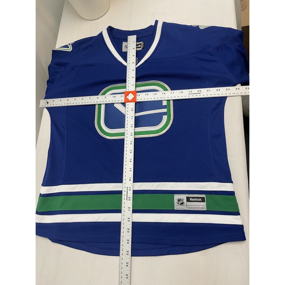 Vancouver Canucks NHL Reebok Blue Premier Alternate Jersey Women's LARGE - Picture 15 of 15